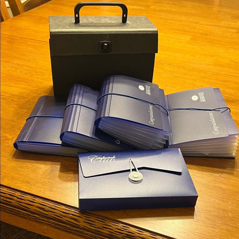 Blue Document Organizer Set